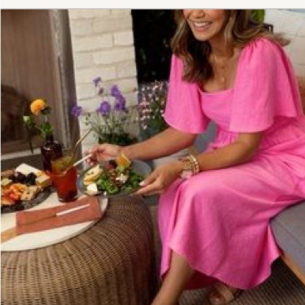 A New Day maxi minimal dress in hot pink size Medium - Picture 12 of 12